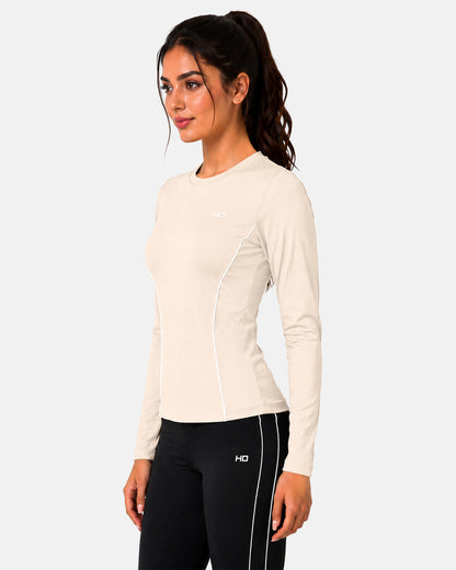 Nova Compression T-Shirt - Beige