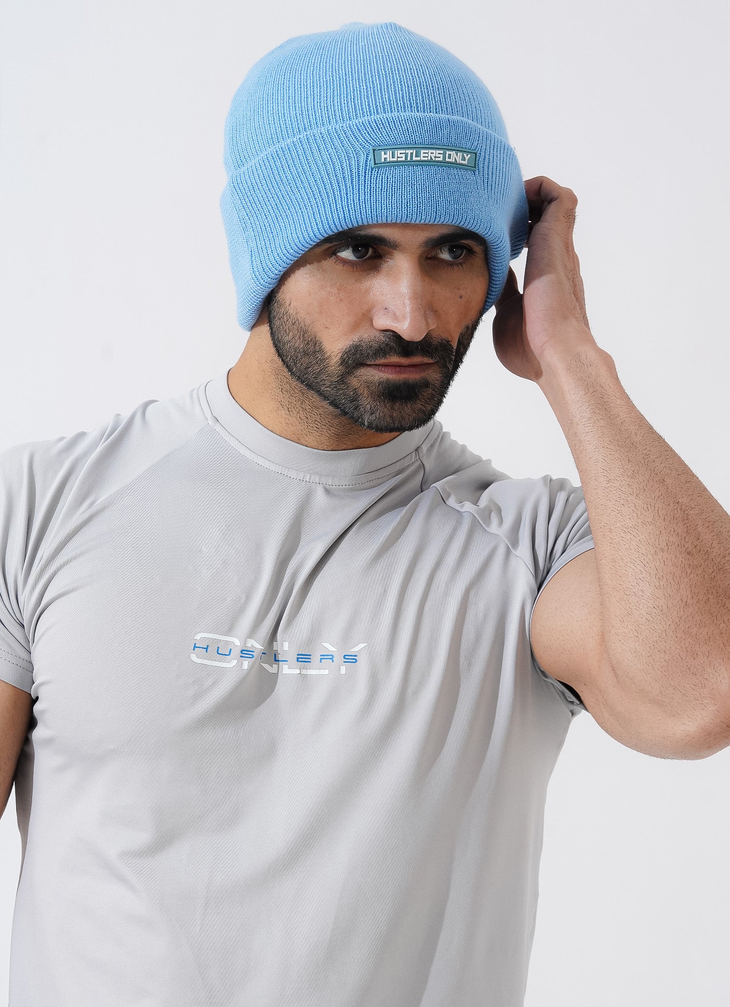 Knitted Beanie - Sky Blue
