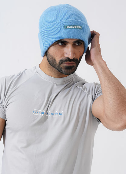 Knitted Beanie - Sky Blue