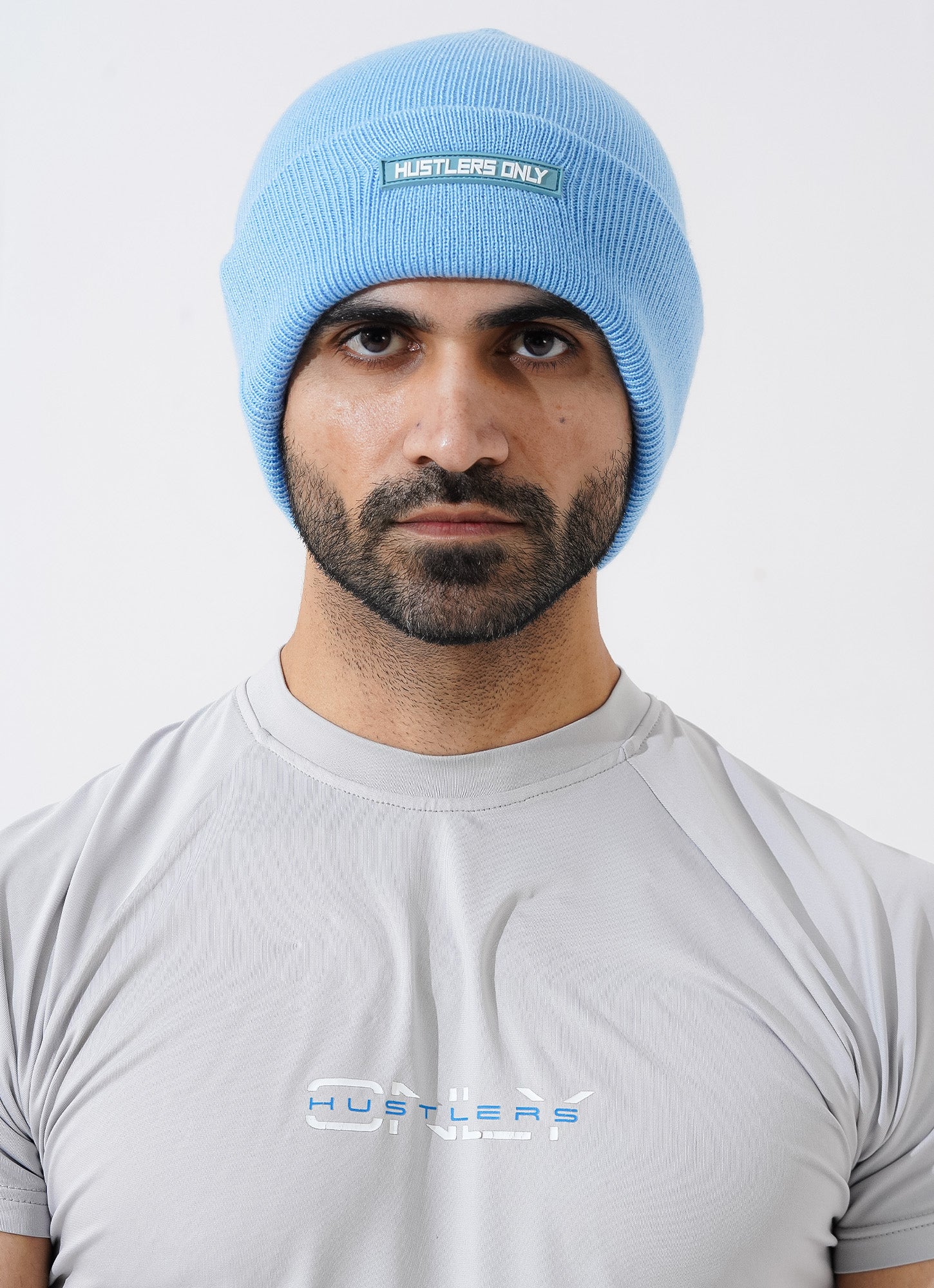 Knitted Beanie - Sky Blue