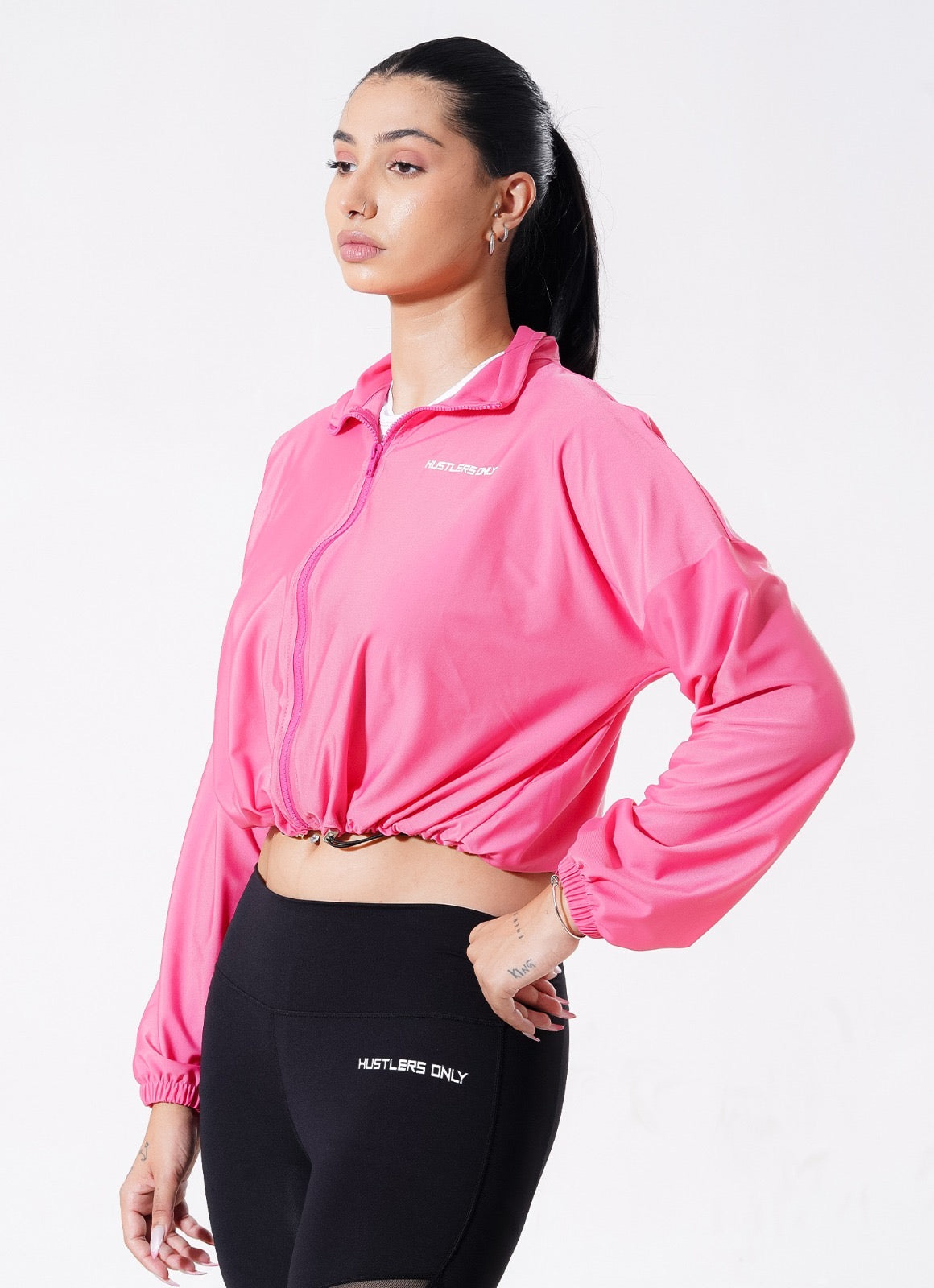 Pursue Zipper Top - Pink