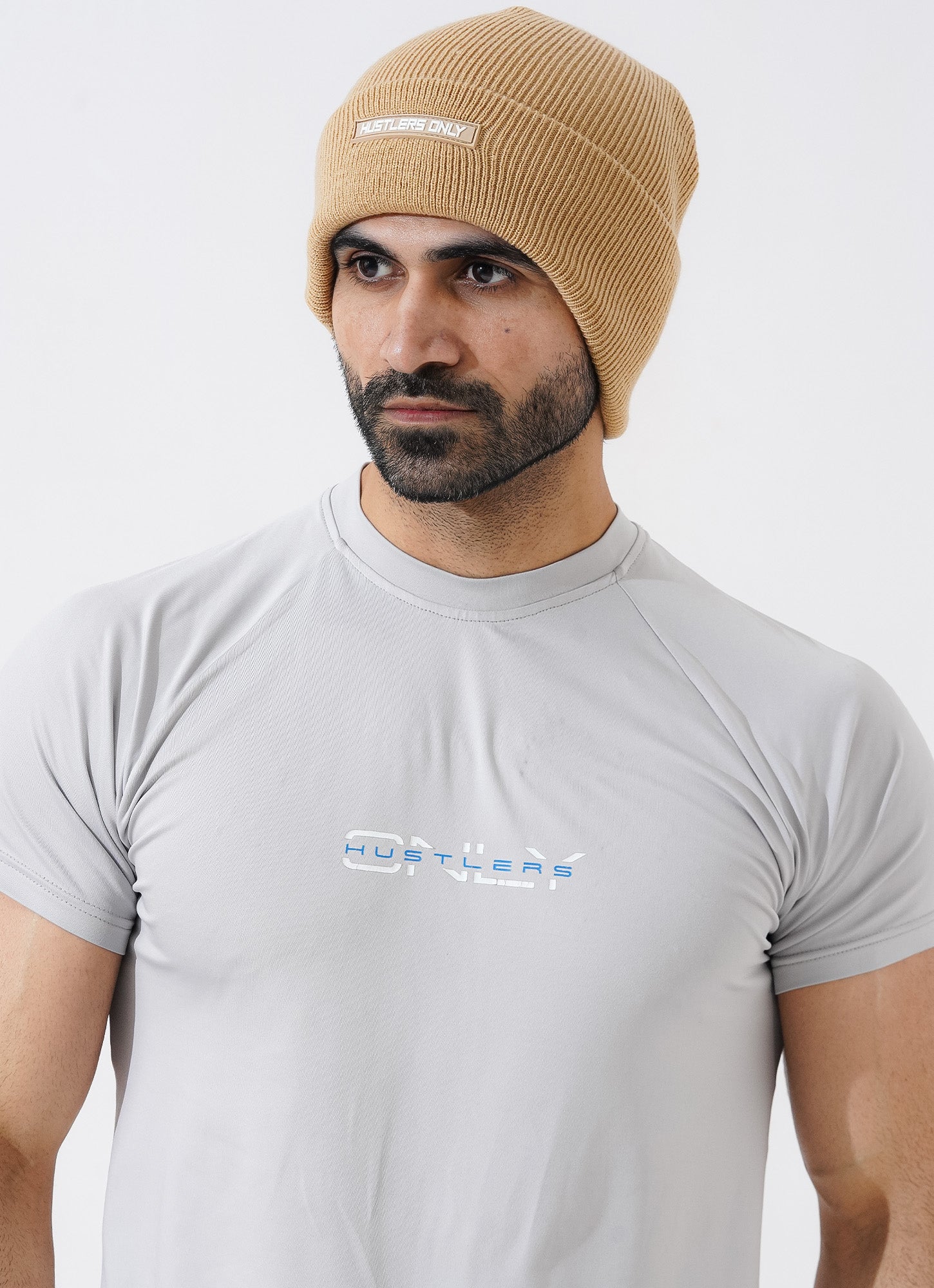 Knitted Beanie - Sand