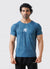 Statement Muscle Tshirt - Atlantic Blue
