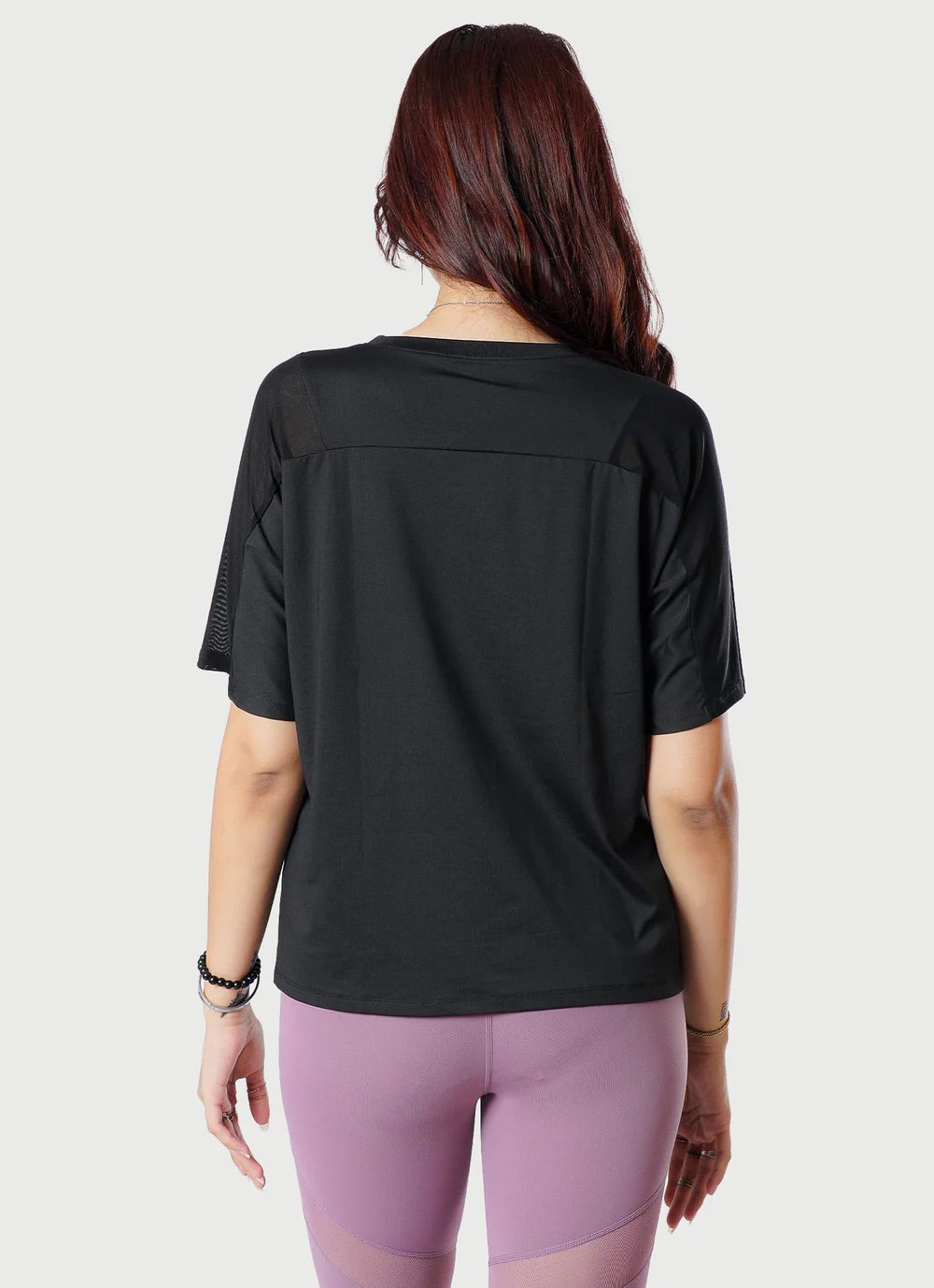 Black Breeze T-Shirt With Mesh For Women | HustlersOnlyUK