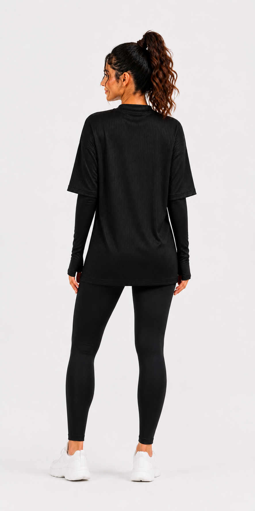 Essential Modest Top - Black