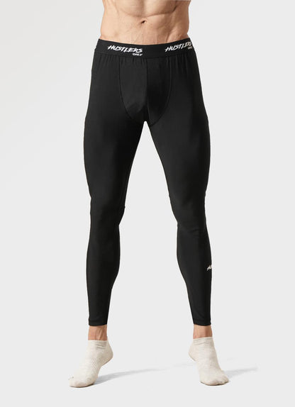 Compression Black Leggings for Men | HustlersOnlyUK