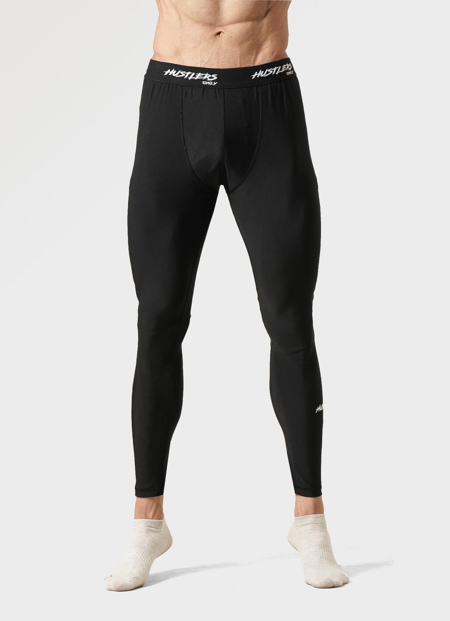Compression Black Leggings for Men | HustlersOnlyUK