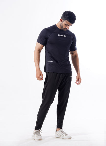Crest Cardio Tshirt - Jet Black