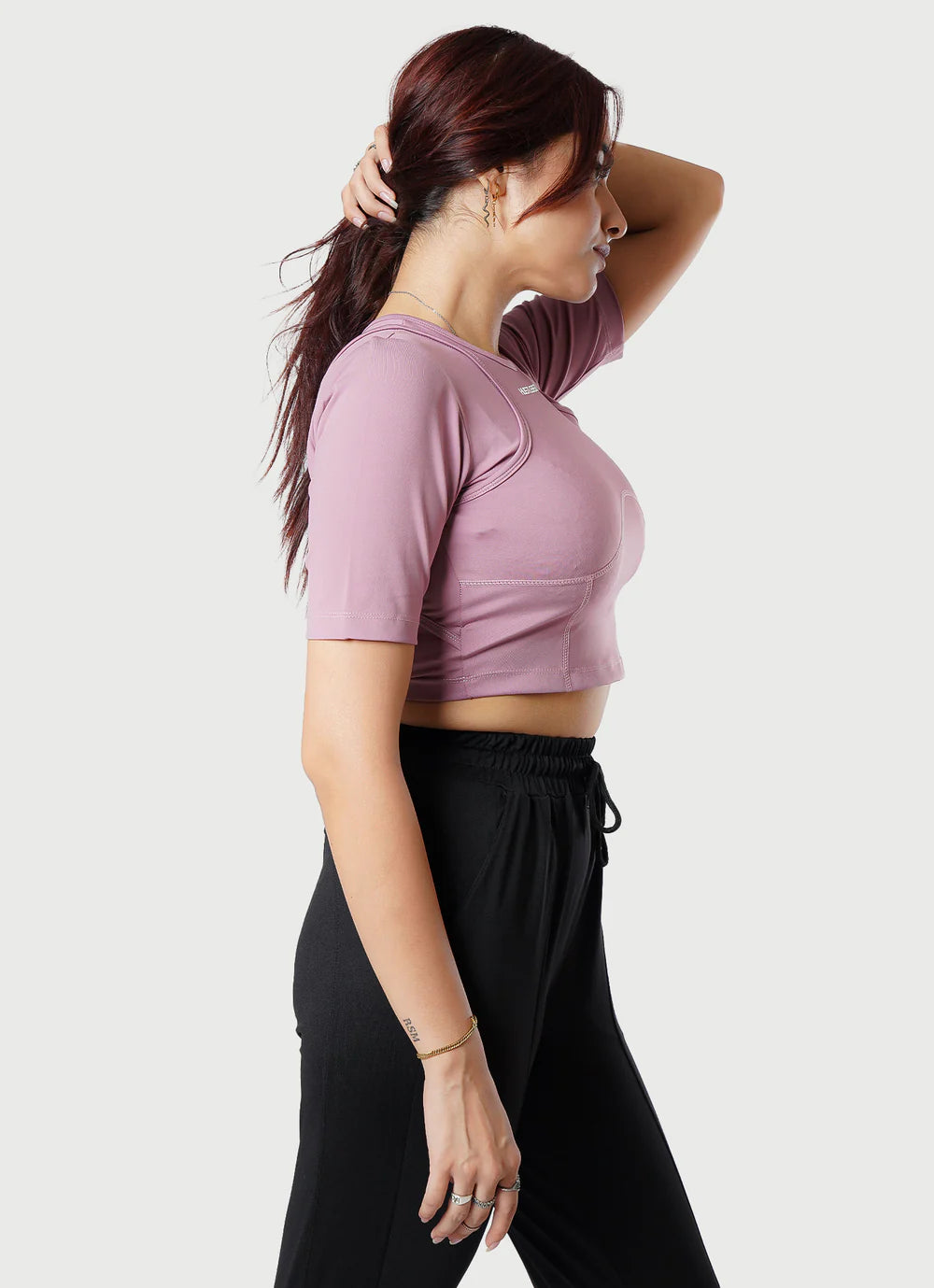 Pink Crossover Croptop | HustlersOnlyUK