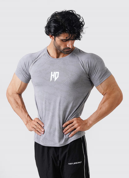 Statement Muscle Tshirt - Steel Grey