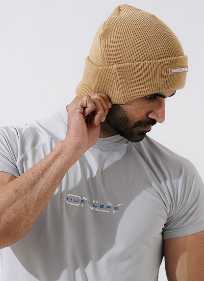 Knitted Beanie - Sand