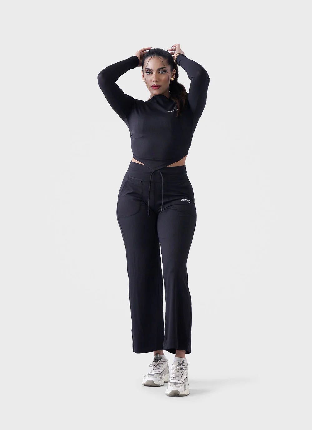 Black Diamond Crop Shirt | HustlersOnlyUK