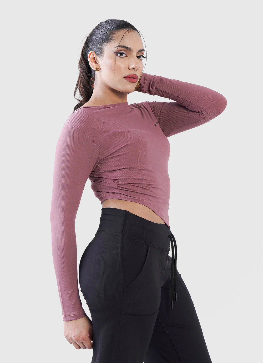 Pink Diamond Crop Shirt | HustlersOnlyUK