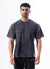 Drippy Acid Wash Black T-shirt For Men | HustlersOnlyUK