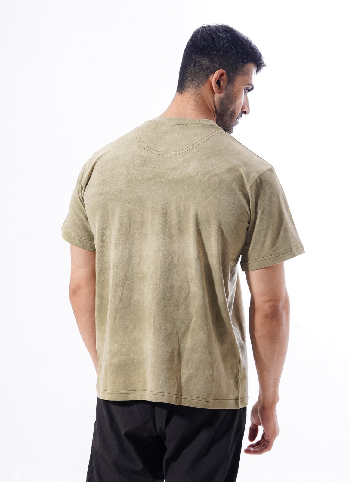 Drippy Acid Wash Green T-shirt For Gym | HustlersOnlyUK