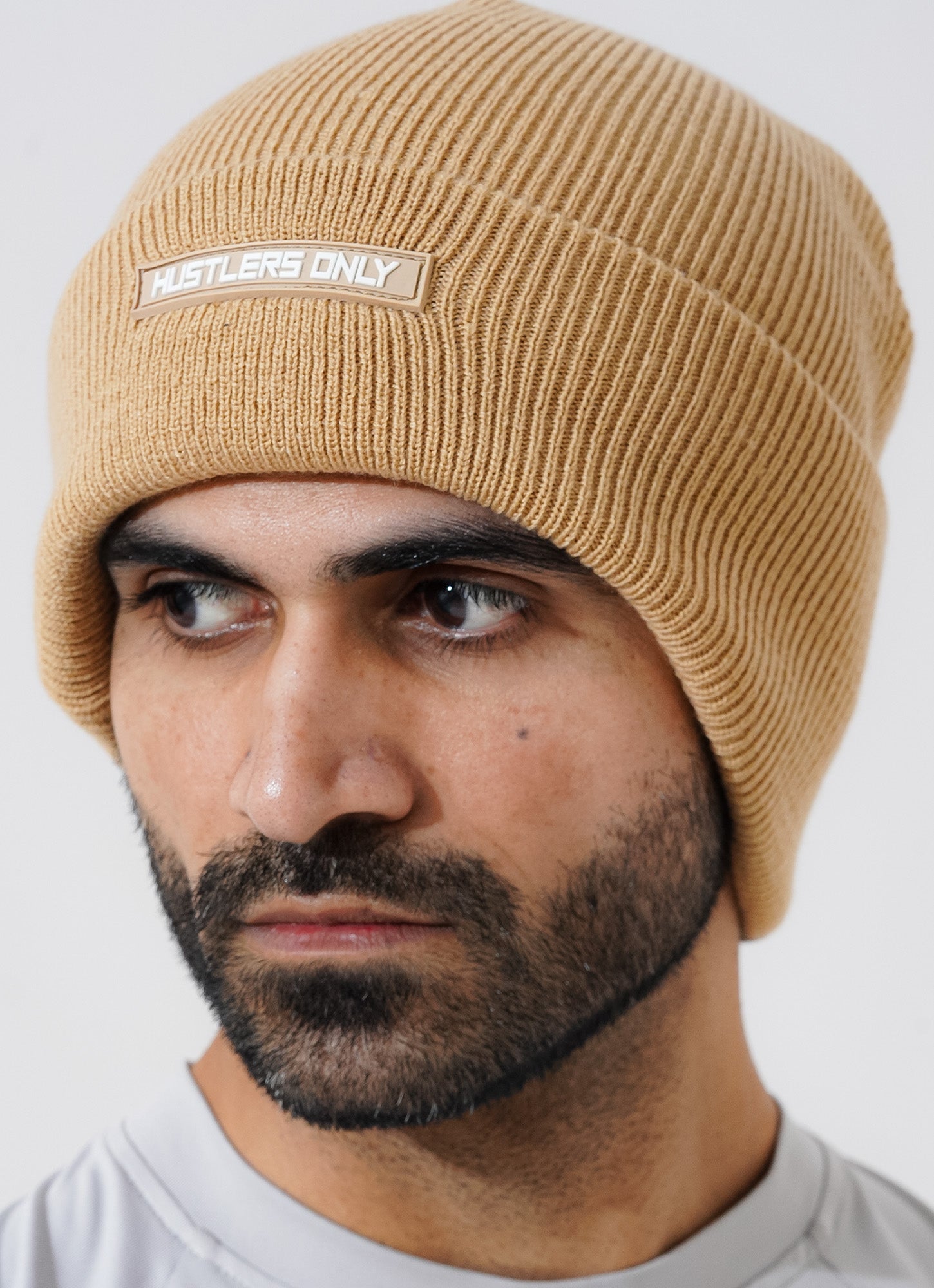 Knitted Beanie - Sand