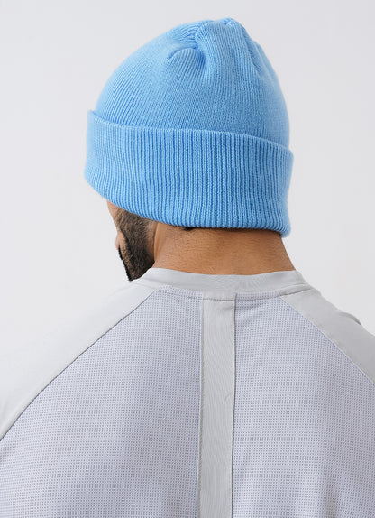 Knitted Beanie - Sky Blue