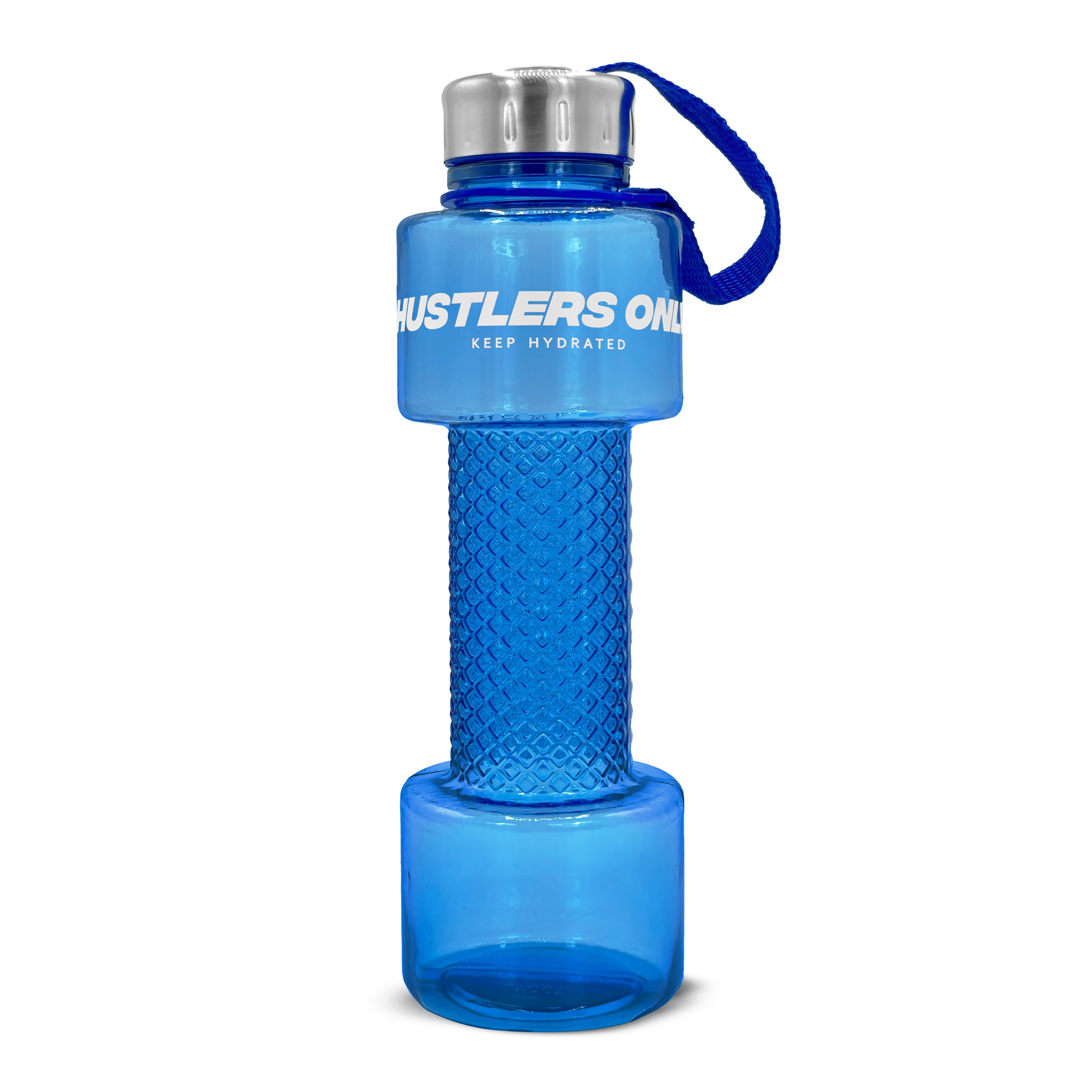 Dumbbell Water Bottle - Blue