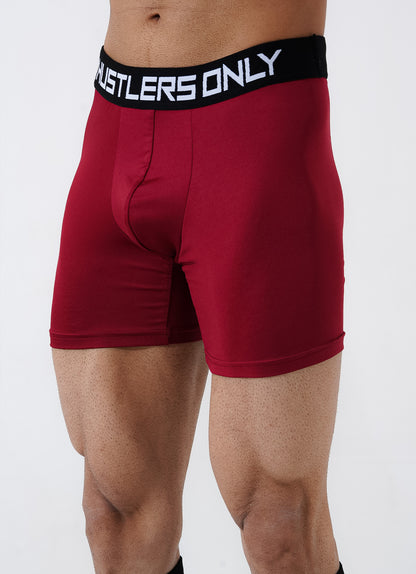 Maroon Soft Boxer Briefs for Men