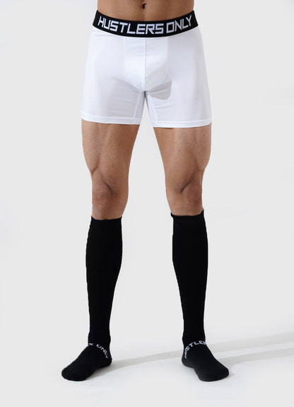 White Soft Boxer Briefs for Men
