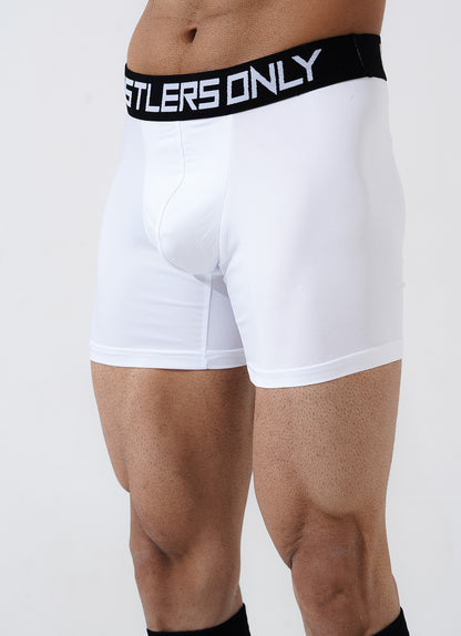 White Soft Boxer Briefs for Men