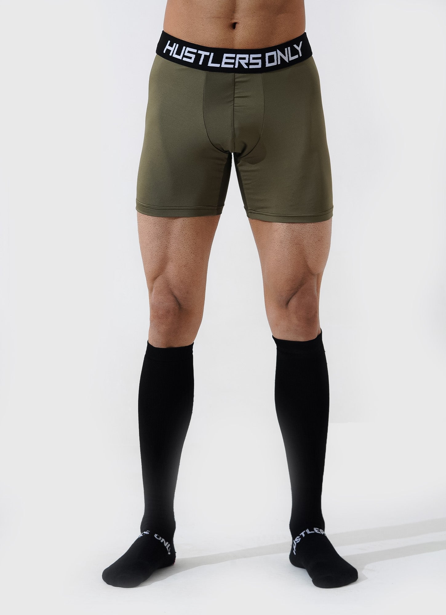 Soft Boxer Briefs for Men - Olive Green