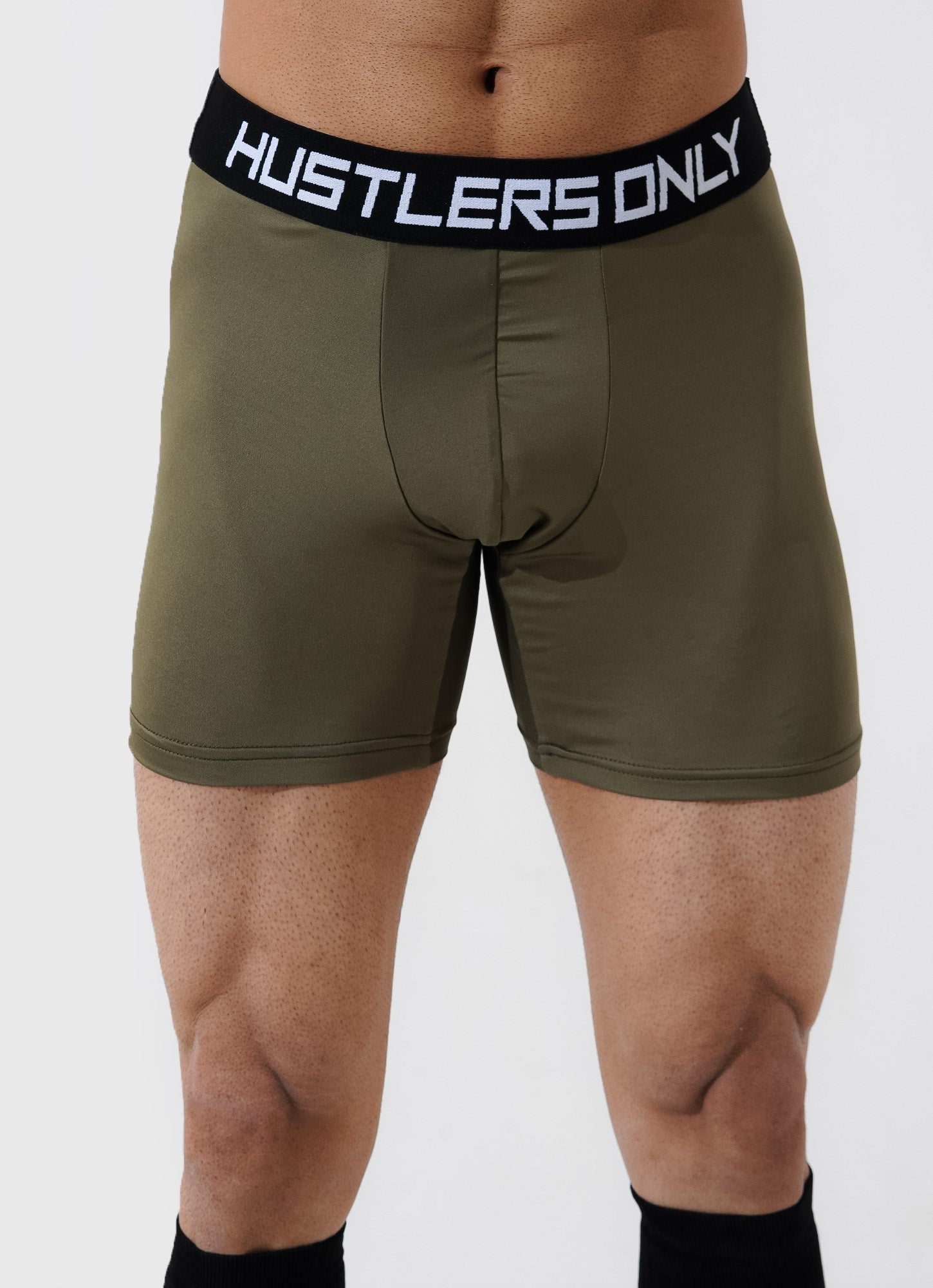 Soft Boxer Briefs for Men - Olive Green