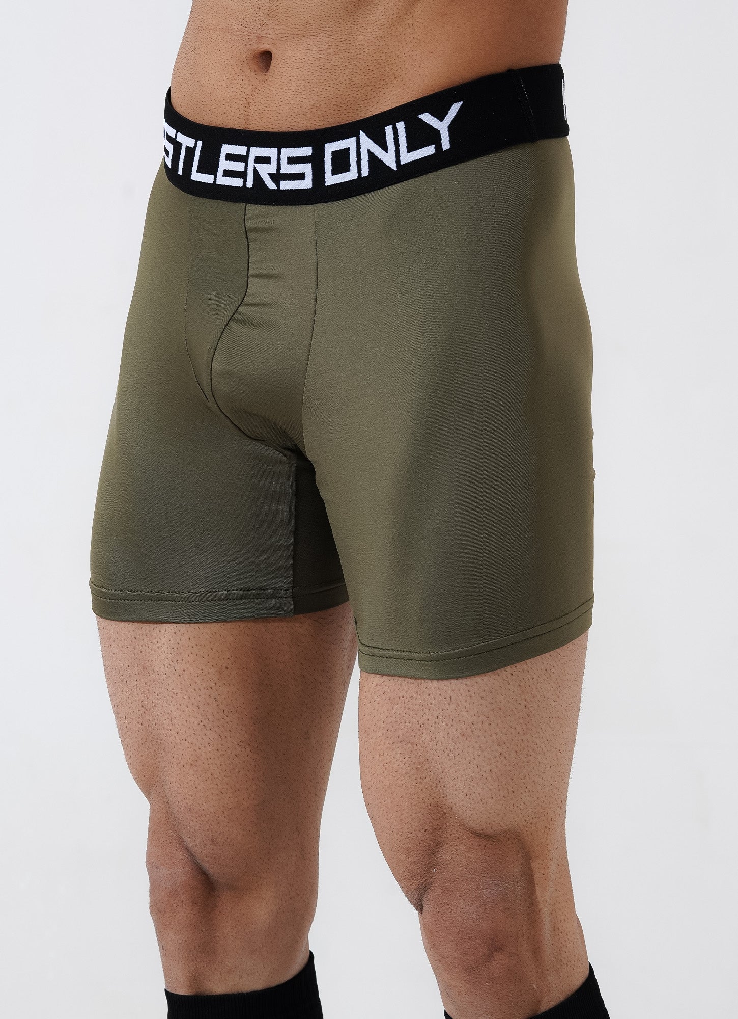 Soft Boxer Briefs for Men - Olive Green
