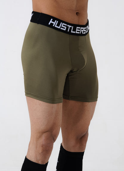Soft Boxer Briefs for Men - Olive Green