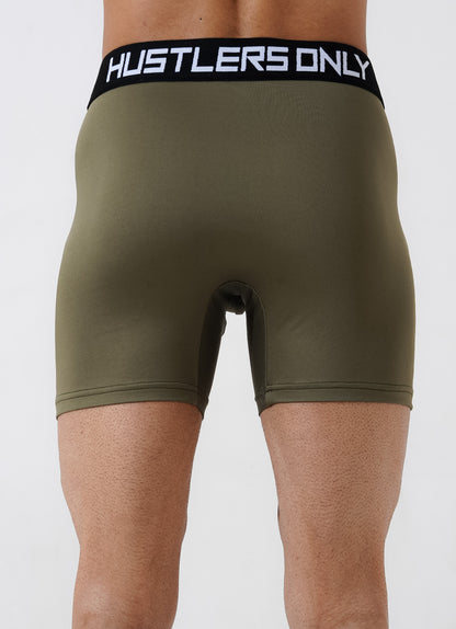 Soft Boxer Briefs for Men - Olive Green