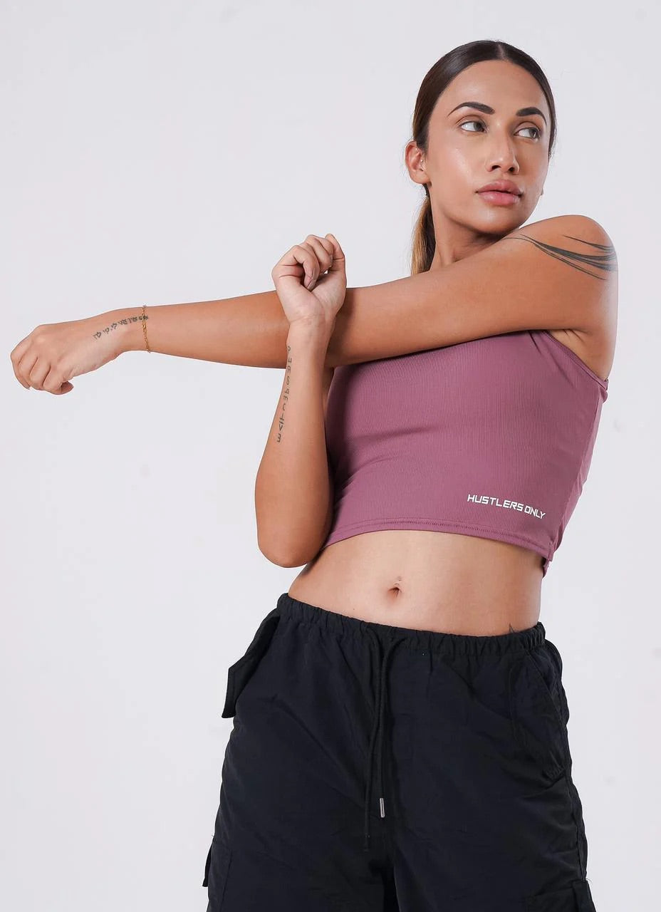 Pink IVY Ribbed Tank T-Shirt For Women | HustlersOnlyUK