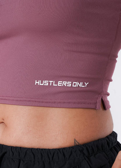 Barbie Pink IVY Ribbed Tank T-Shirt For Women | HustlersOnlyUK