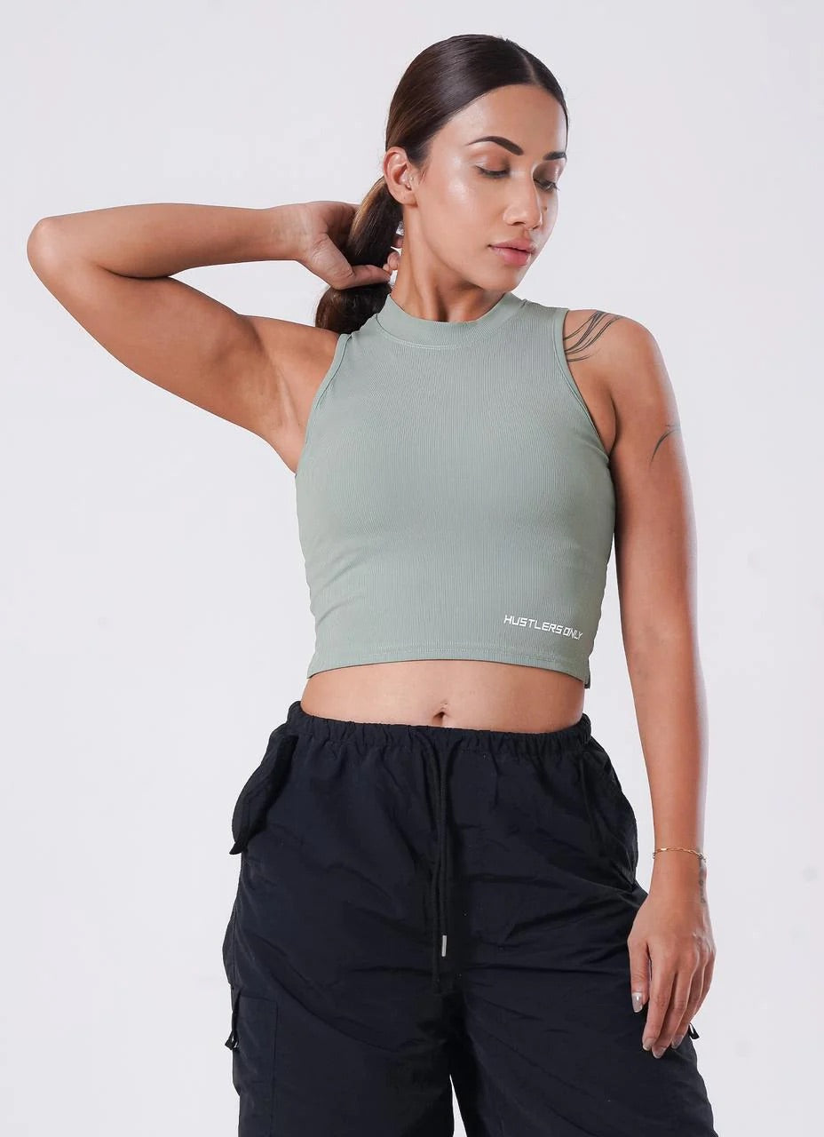 IVY Ribbed Tank T-Shirt For Women | HustlersOnlyUK