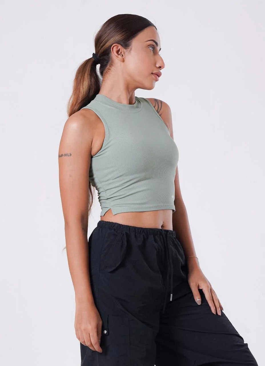 IVY Ribbed Tank T-Shirt For Women | HustlersOnlyUK