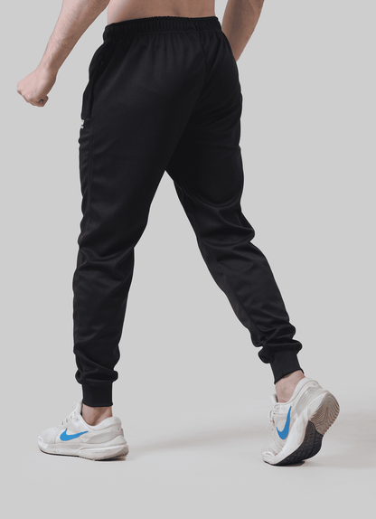 Men's Black & Blue Iconic Tracksuit Bottom | HustlersOnlyUK