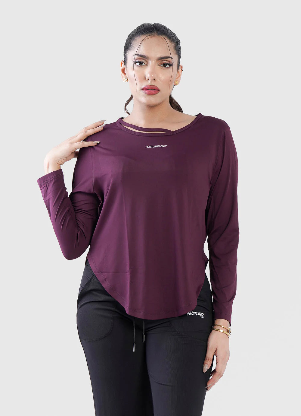 Maroon Legacy Shirt For Women | HustlersOnlyUK