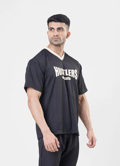 Black Basketball Tshirt for Mens | HustlersOnlyUK