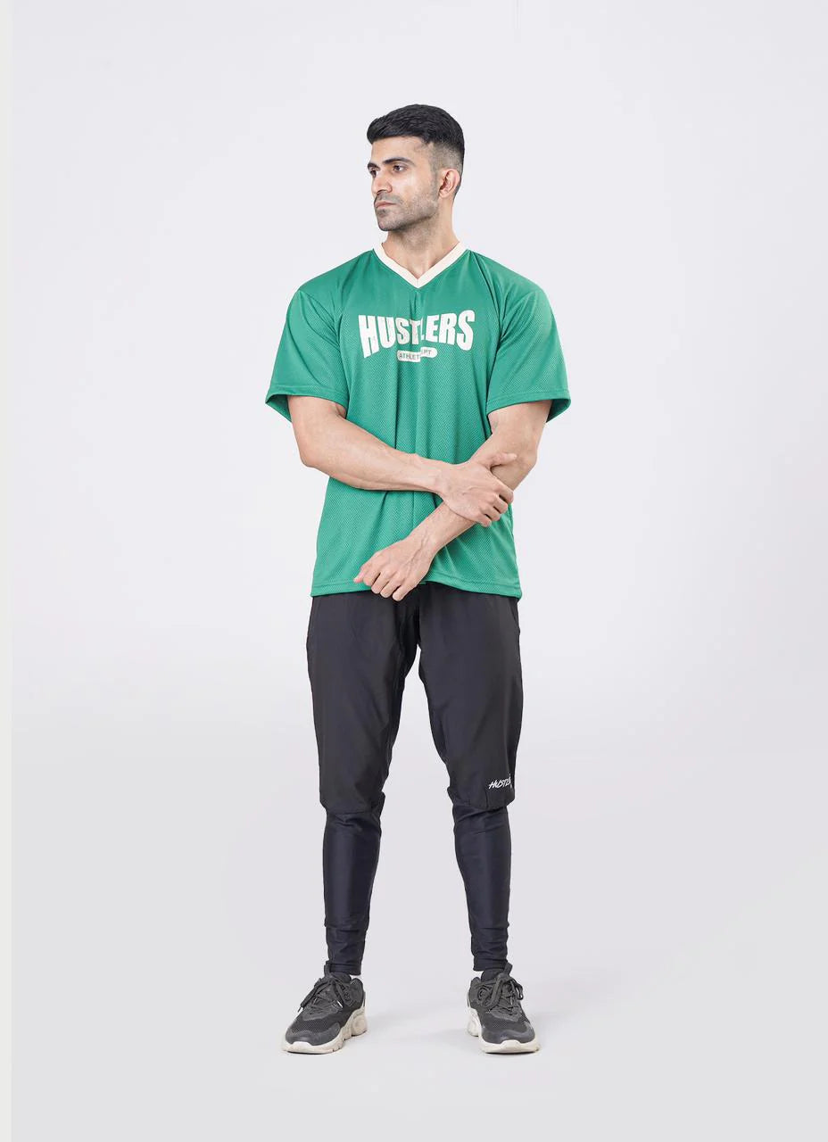 Green Basketball Tshirt for Mens | HustlersOnlyUK