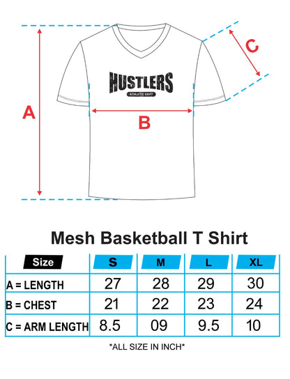 Mesh Basketball Green Tshirt | HustlersOnlyUK