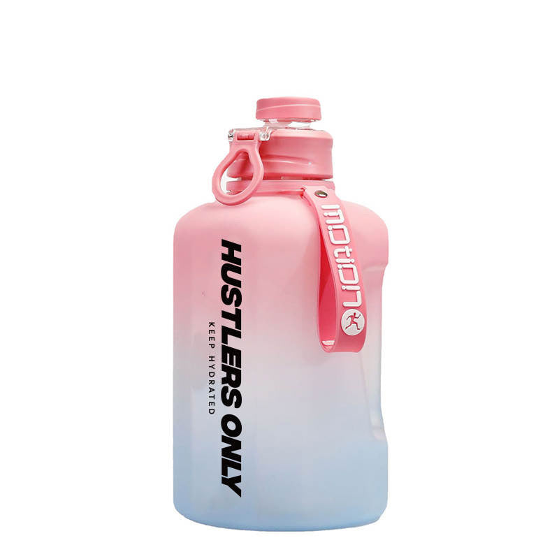 2.2 Litre Pink &amp; Blue Sporr Water Bottle with Straw | HustlersOnlyUK