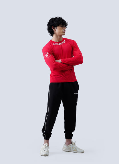 Powerlifting Full Sleeves Shirt - Red