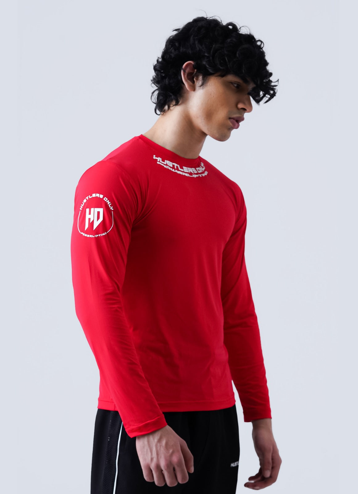 Powerlifting Full Sleeves Shirt - Red