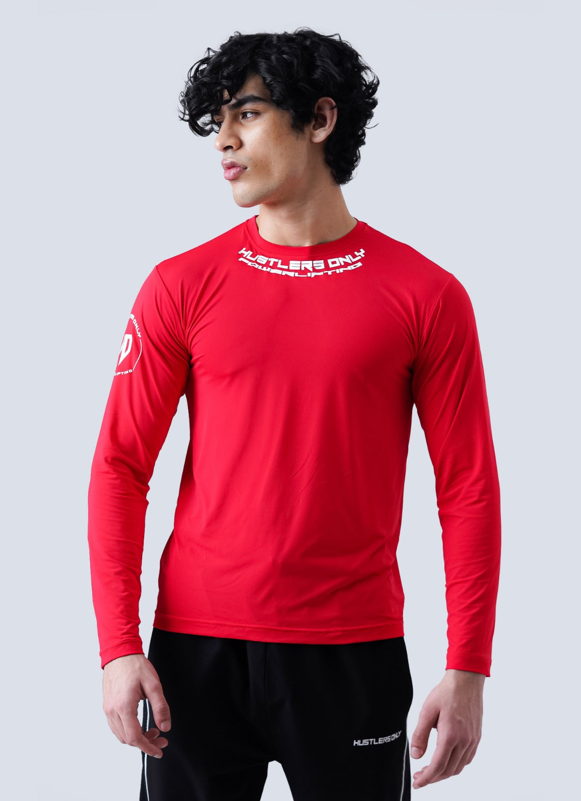Powerlifting Full Sleeves Shirt - Red
