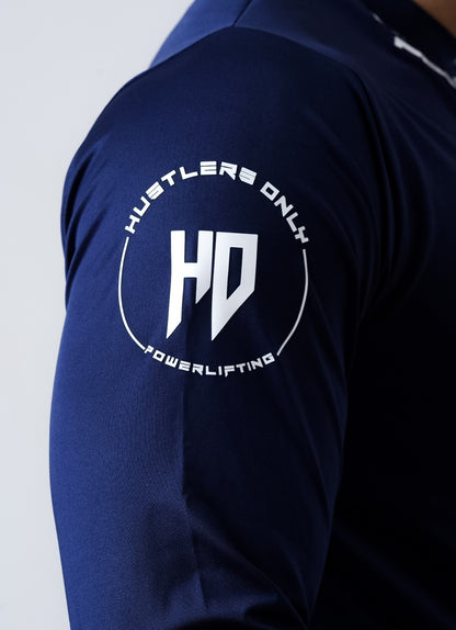 Powerlifting Full Sleeves Shirt - Navy