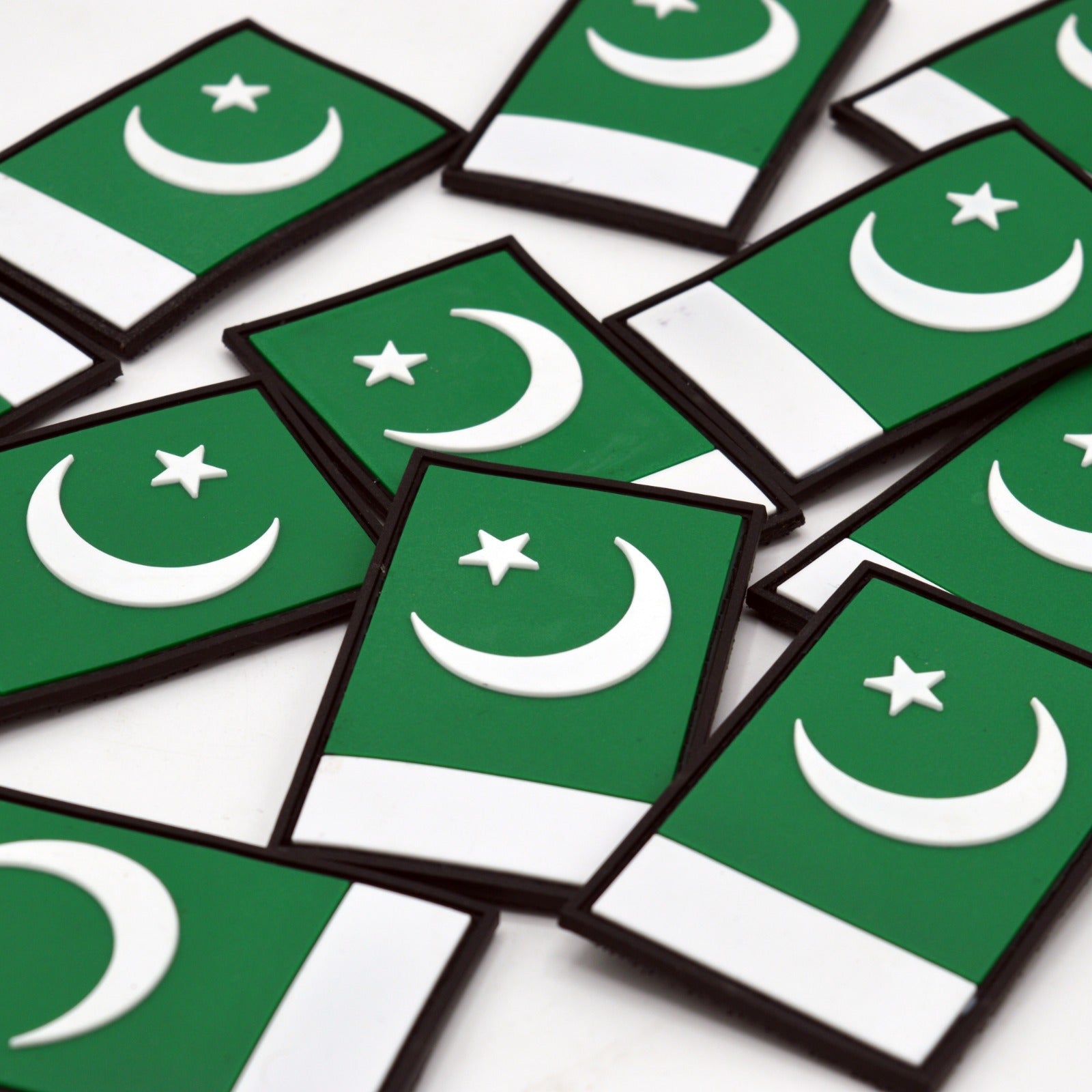Pakistan Flag Velcro Patch | 3D Rubber | Hustlers Only UK