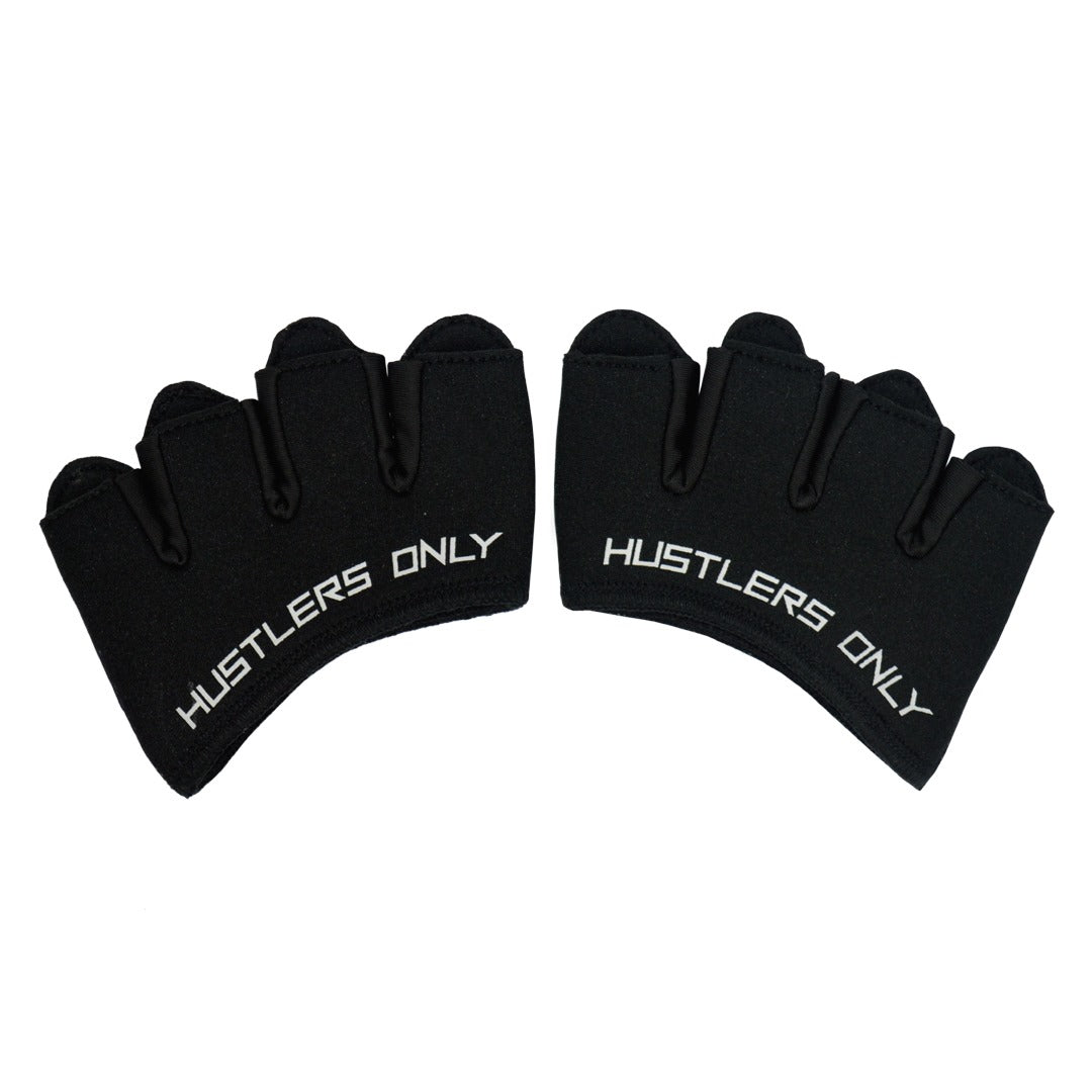 Black Palm Protection Gloves For Weightlifting | HustlersOnlyUK 