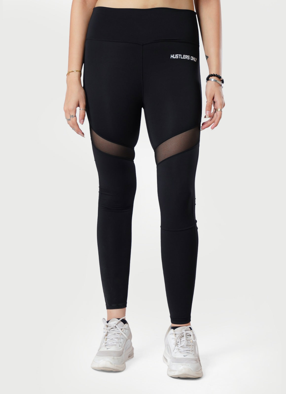 Performance Mesh Black Leggings For Women | HustlersOnlyUK