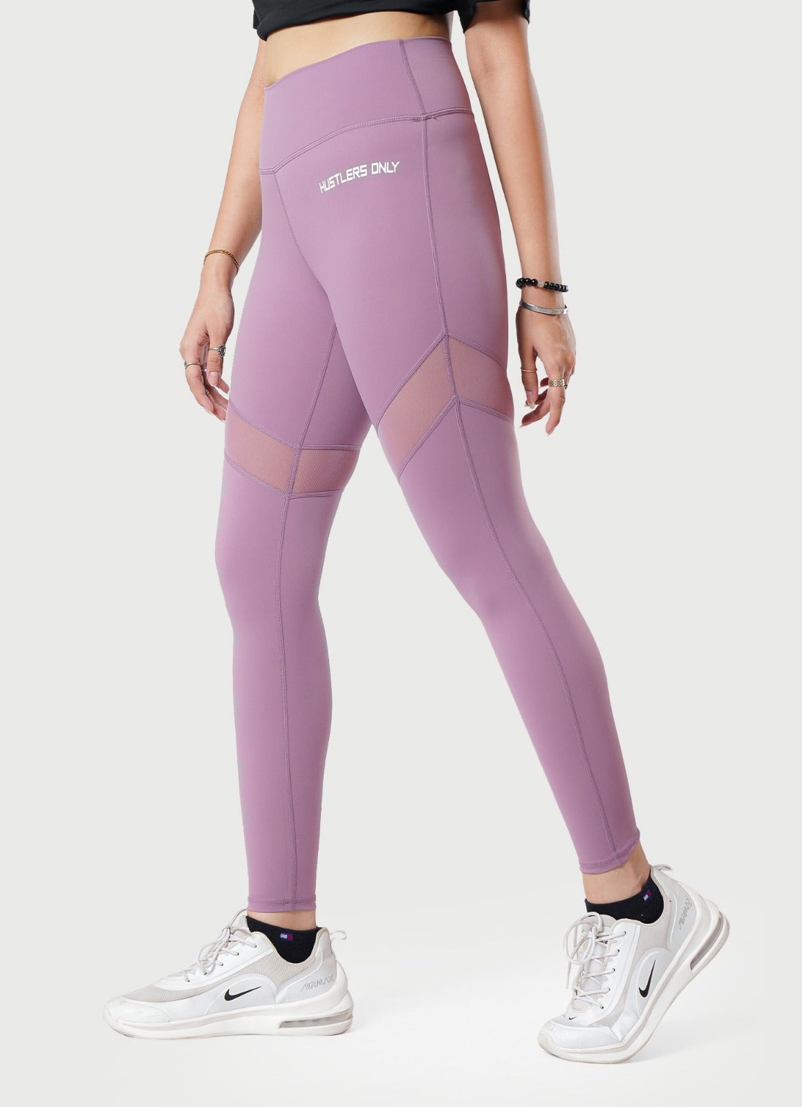 Performance Mesh Pink Leggings For Workout | HustlersOnlyUK