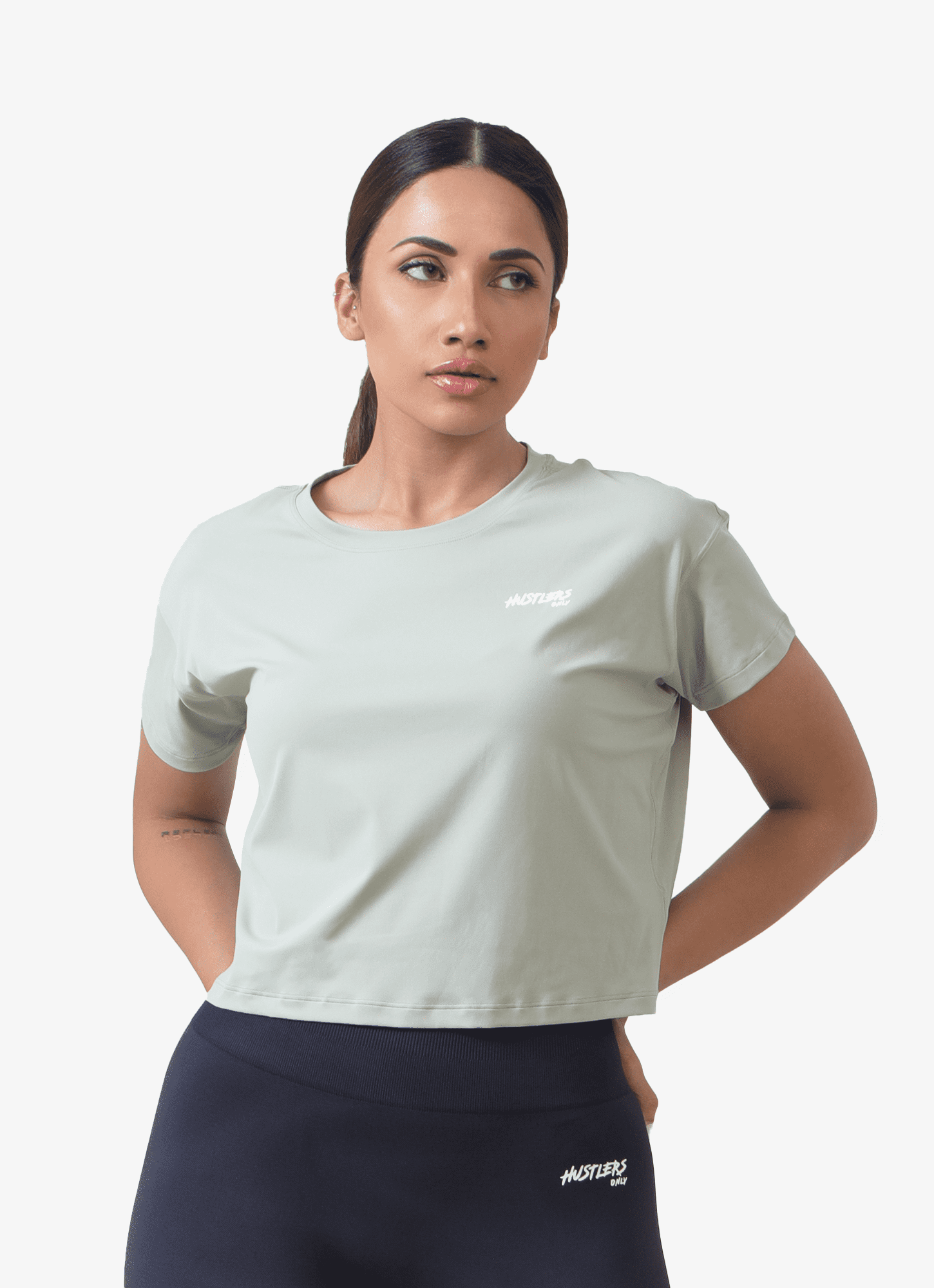 Green Rush Crop T-Shirt For Women | HustlersOnlyUK