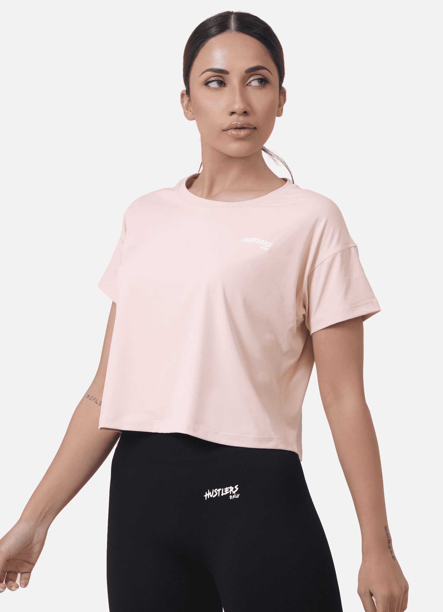 Peach Rush Crop TShirt For Women | HustlersOnlyUK